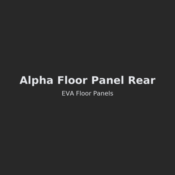 Alpha Floor Panel Rear