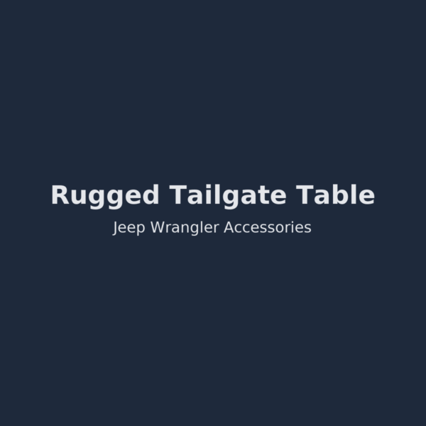 Rugged Tailgate Table
